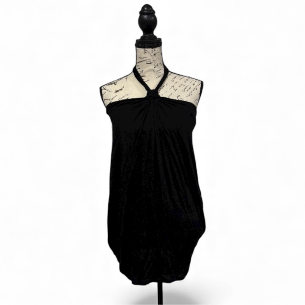 Ella Moss Black Halter Tunic Top-‎ Size XSmall